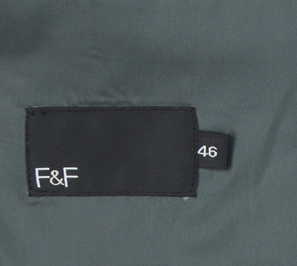 F&F Men’s Black 46 Regular Fit Blazer Jacket Smart Formal