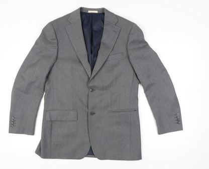 Mens UK Size 38 Greenwoods Regular Grey Suit Jacket