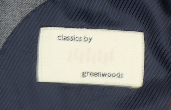 Mens UK Size 38 Greenwoods Regular Grey Suit Jacket