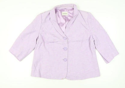 Eastex Women’s Purple Shawl Collar Suit Jacket Size 20 Regular