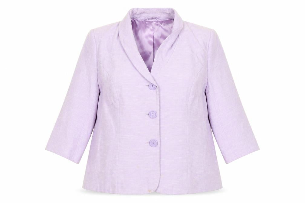 Womens UK Size 20 Eastex Regular Purple Suit Jacket