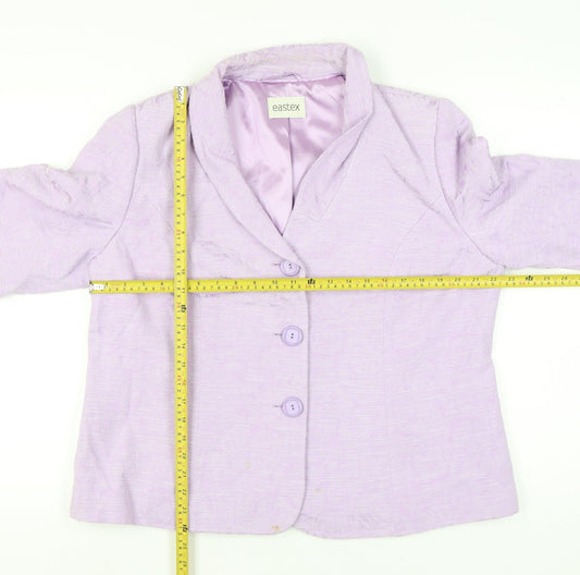 Eastex Women’s Purple Shawl Collar Suit Jacket Size 20 Regular