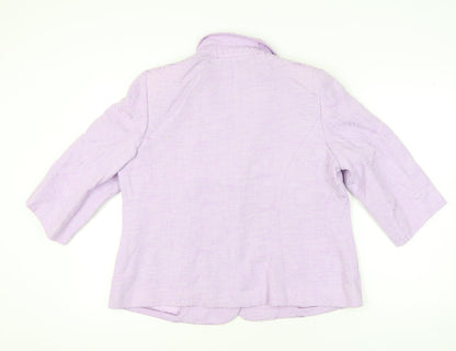 Eastex Women’s Purple Shawl Collar Suit Jacket Size 20 Regular