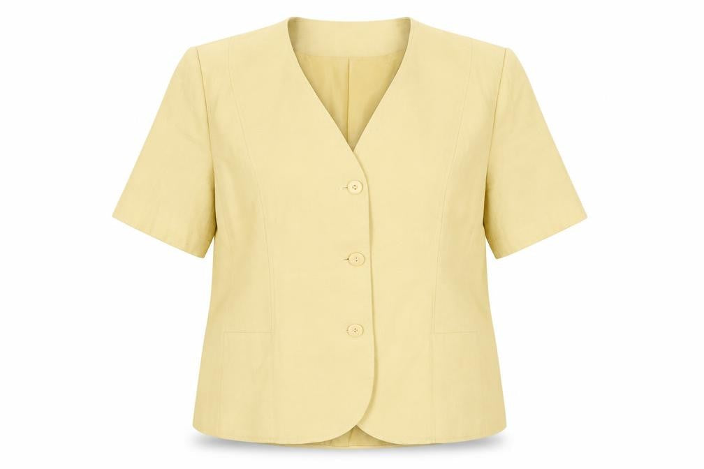 Womens UK Size 16 Eastex Regular Yellow Suit Jacket