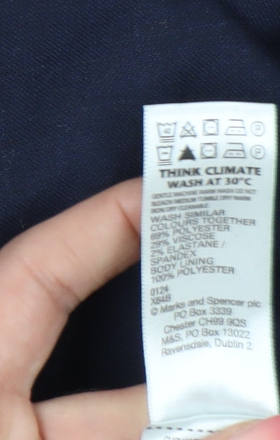 Marks and Spencer Women’s Blue Suit Jacket Size L 40in Chest