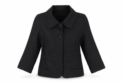 Fransa Women’s Black Size 10 Suit Jacket Two-Button Workwear