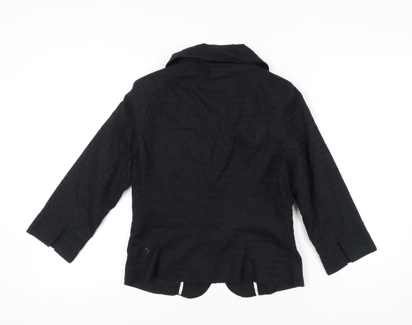 Fransa Women’s Black Size 10 Suit Jacket Two-Button Workwear