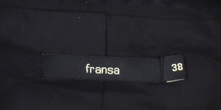 Fransa Women’s Black Size 10 Suit Jacket Two-Button Workwear
