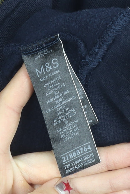 Mens UK Size S Marks and Spencer Blue Basic Jacket