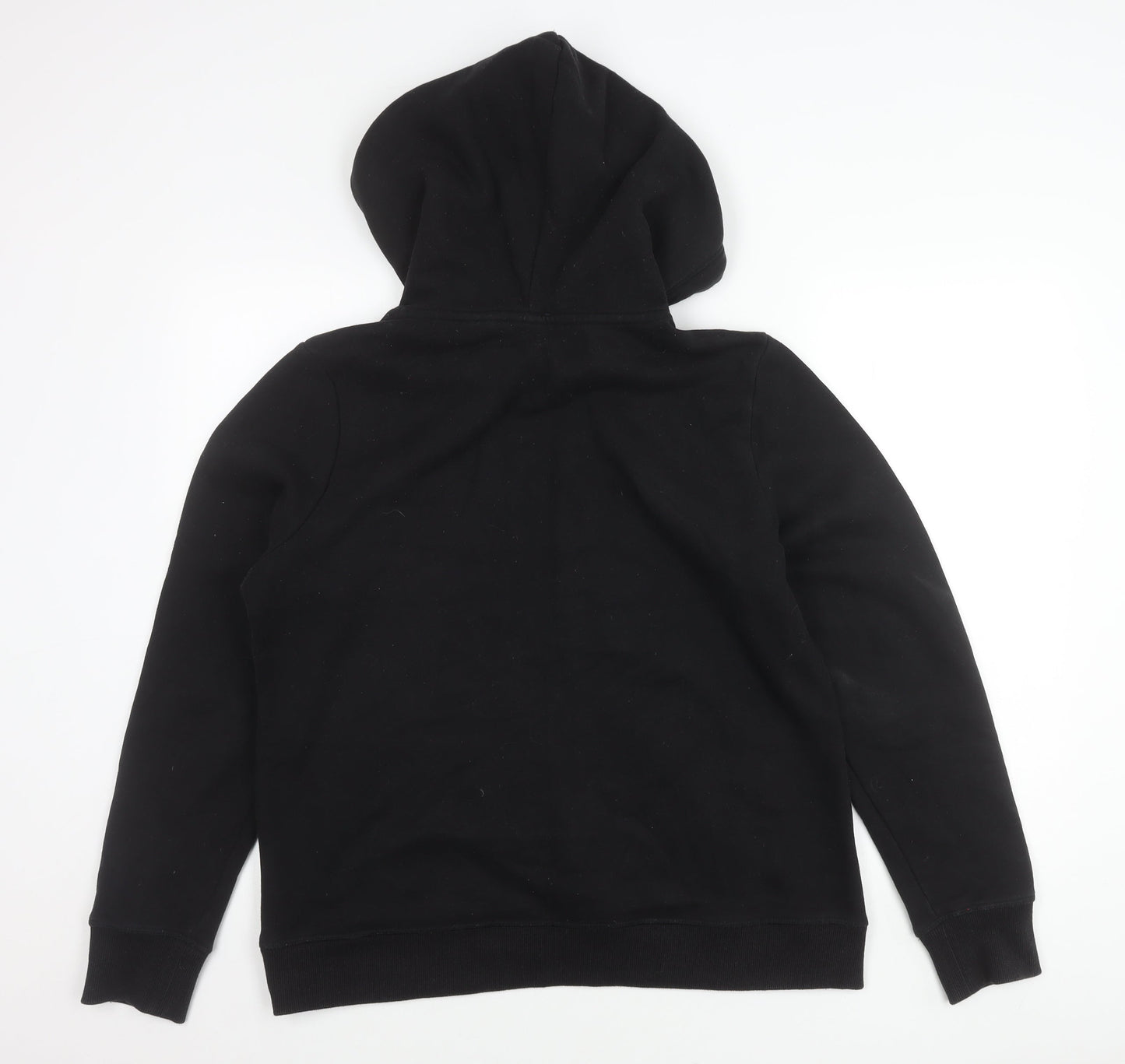 Superdry Womens Black Pullover Hoodie Size 16 Regular Fit