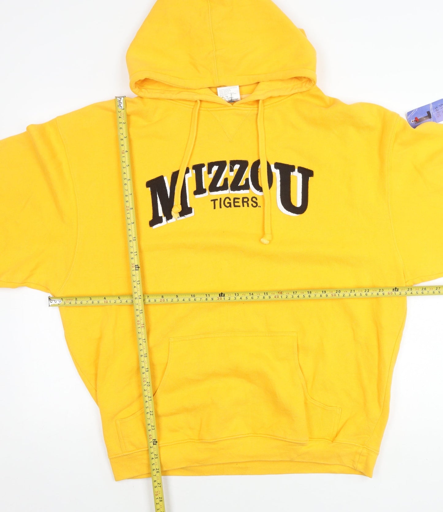TCX Apparel Men’s Yellow Mizzou Tigers Hoodie Size L Pullover