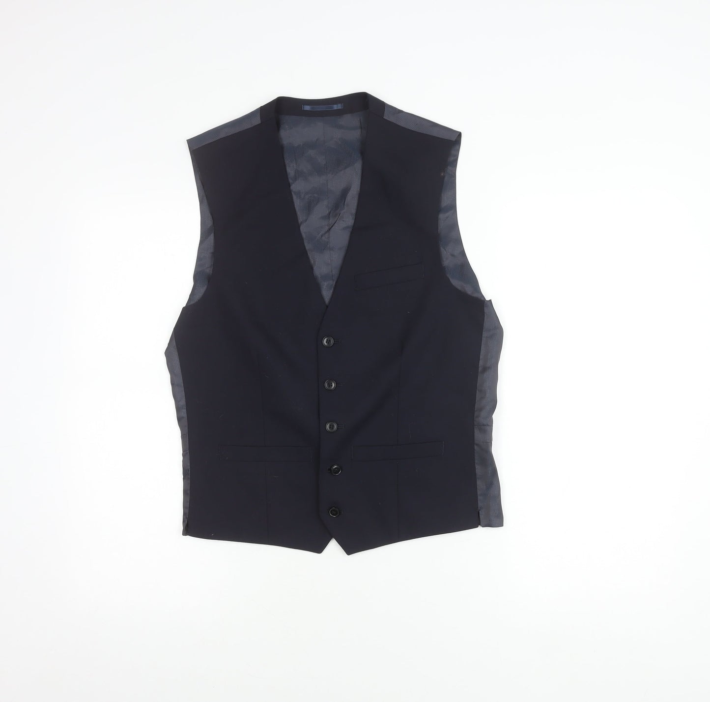 Mens UK Size 36 NEXT Regular Blue Suit Waistcoat