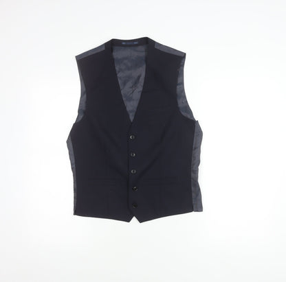 Mens UK Size 36 NEXT Regular Blue Suit Waistcoat