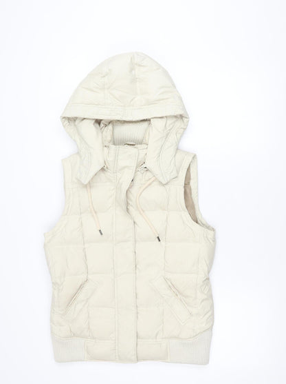 Womens UK Size M Jackpot Beige Puffer Jacket