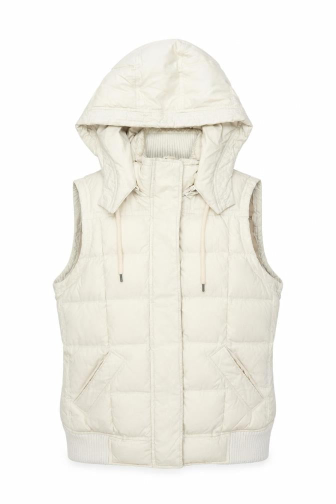 Womens UK Size M Jackpot Beige Puffer Jacket