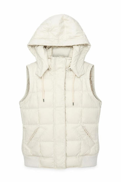 Womens UK Size M Jackpot Beige Puffer Jacket