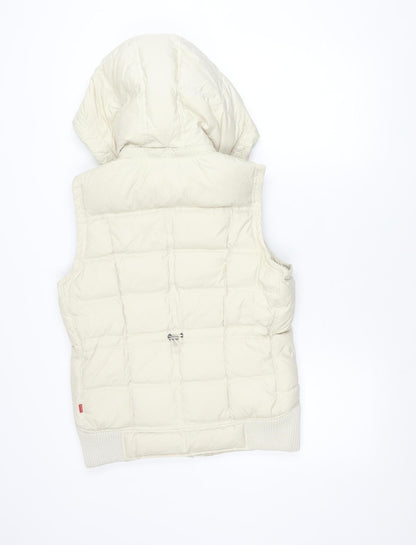 Womens UK Size M Jackpot Beige Puffer Jacket