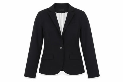 Lindex Women’s Black Tailored Blazer UK 8 One-Button Jacket