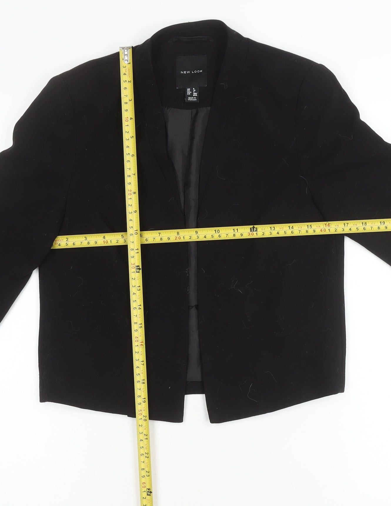 New Look Women's Black Size 8 Blazer Jacket Tailored Workwear