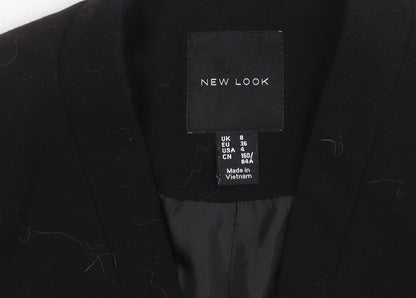New Look Women's Black Size 8 Blazer Jacket Tailored Workwear
