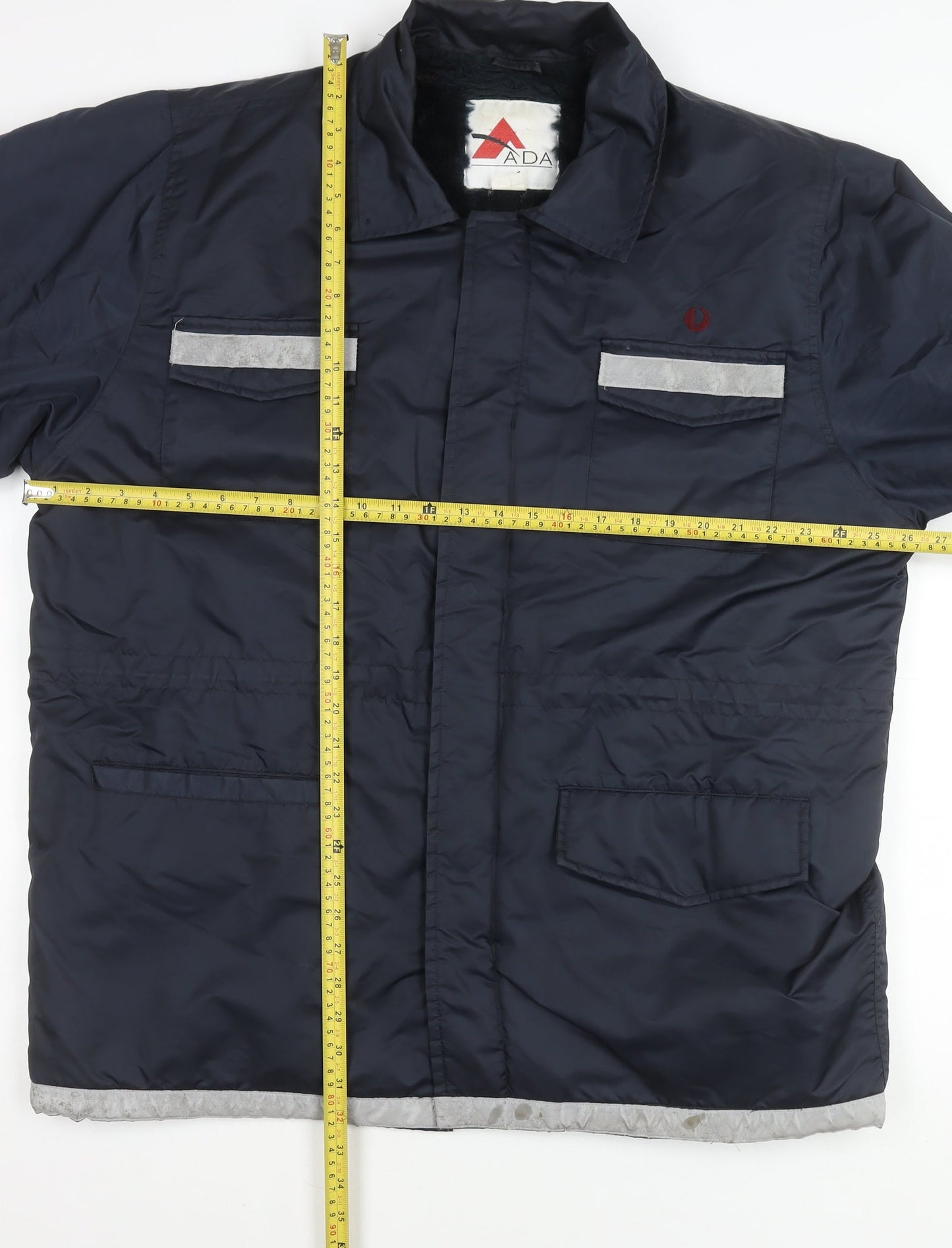 ADA Men's Blue XL Workwear Jacket Reflective Pockets Winter