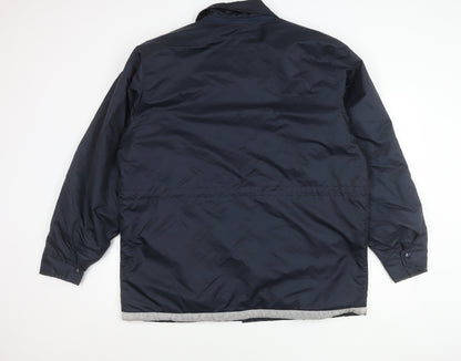 ADA Men's Blue XL Workwear Jacket Reflective Pockets Winter