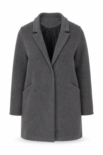 Dorothy Perkins Women’s Grey Size 14 Mid-Length Coat Workwear