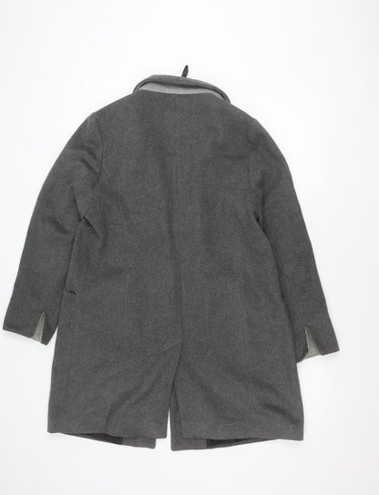 Dorothy Perkins Women’s Grey Size 14 Mid-Length Coat Workwear