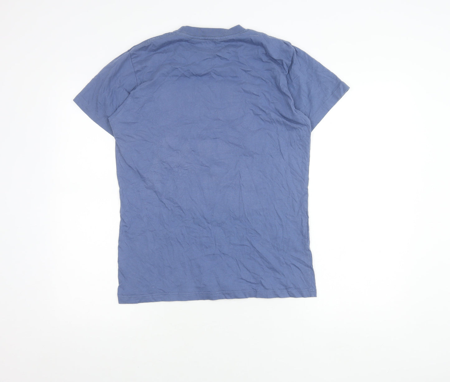 Quiksilver Men's Blue S Graphic Surf T-Shirt Cotton Crew Neck