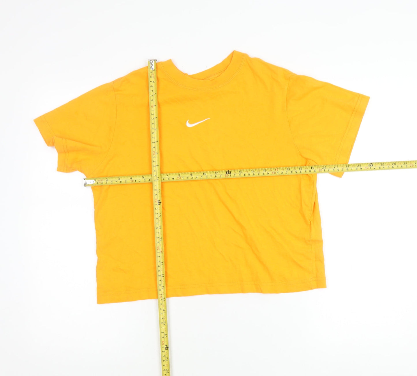 Teens UK Size L Nike Yellow Basic T-Shirt