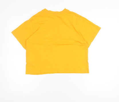Teens UK Size L Nike Yellow Basic T-Shirt