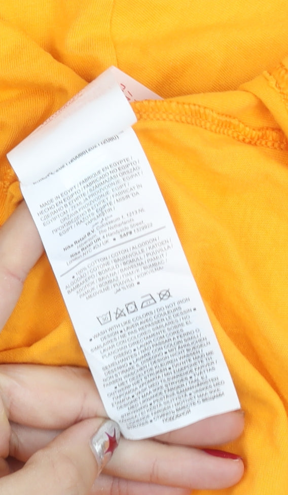 Teens UK Size L Nike Yellow Basic T-Shirt
