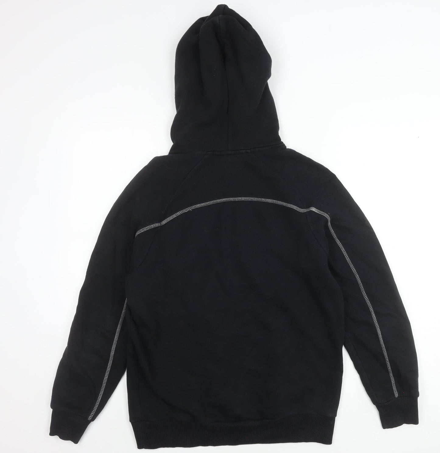 Trapstar Men’s Black Pullover Hoodie S Embroidered Logo Streetwear