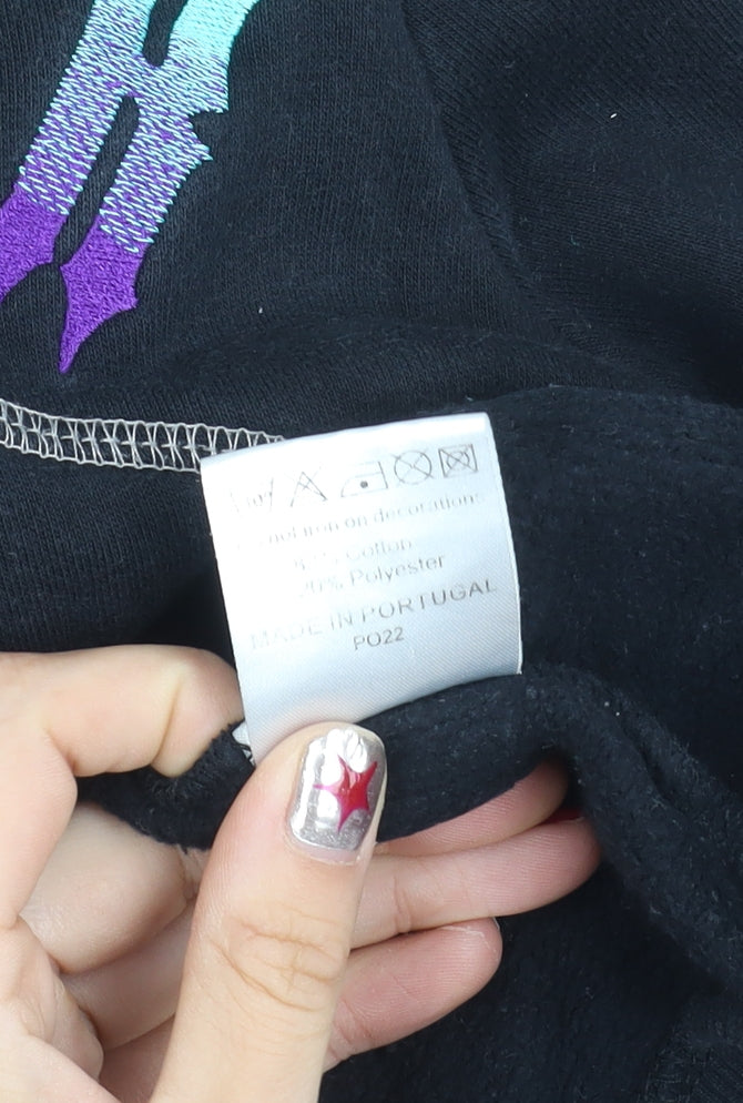 Trapstar Men’s Black Pullover Hoodie S Embroidered Logo Streetwear