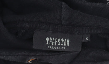 Trapstar Men’s Black Pullover Hoodie S Embroidered Logo Streetwear