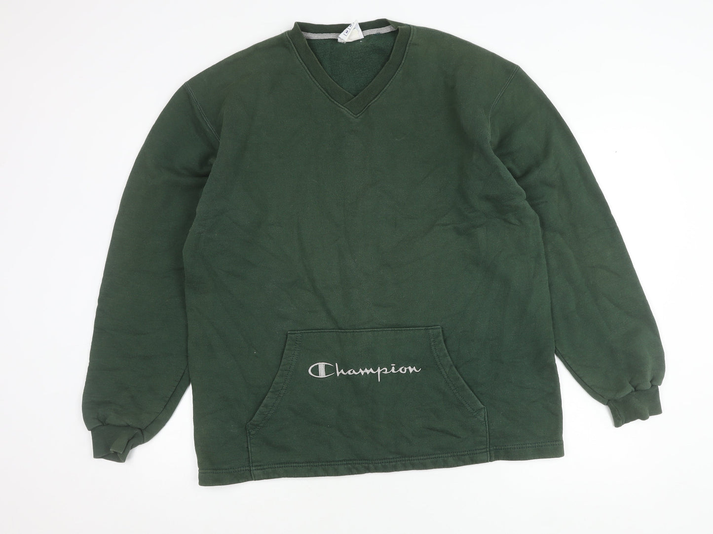 Mens UK Size M Champion Green Pullover Sweatshirt