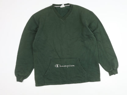 Mens UK Size M Champion Green Pullover Sweatshirt
