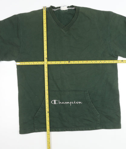 Mens UK Size M Champion Green Pullover Sweatshirt