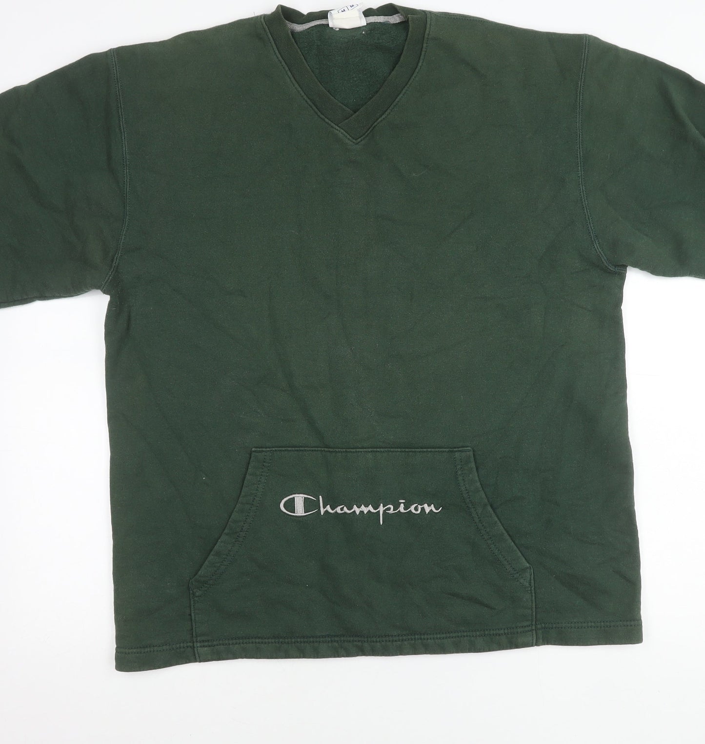 Mens UK Size M Champion Green Pullover Sweatshirt