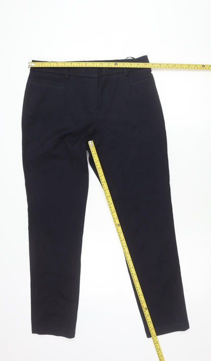 Next Mens Black Slim Fit Dress Pants Trousers L 40 Formal Workwear