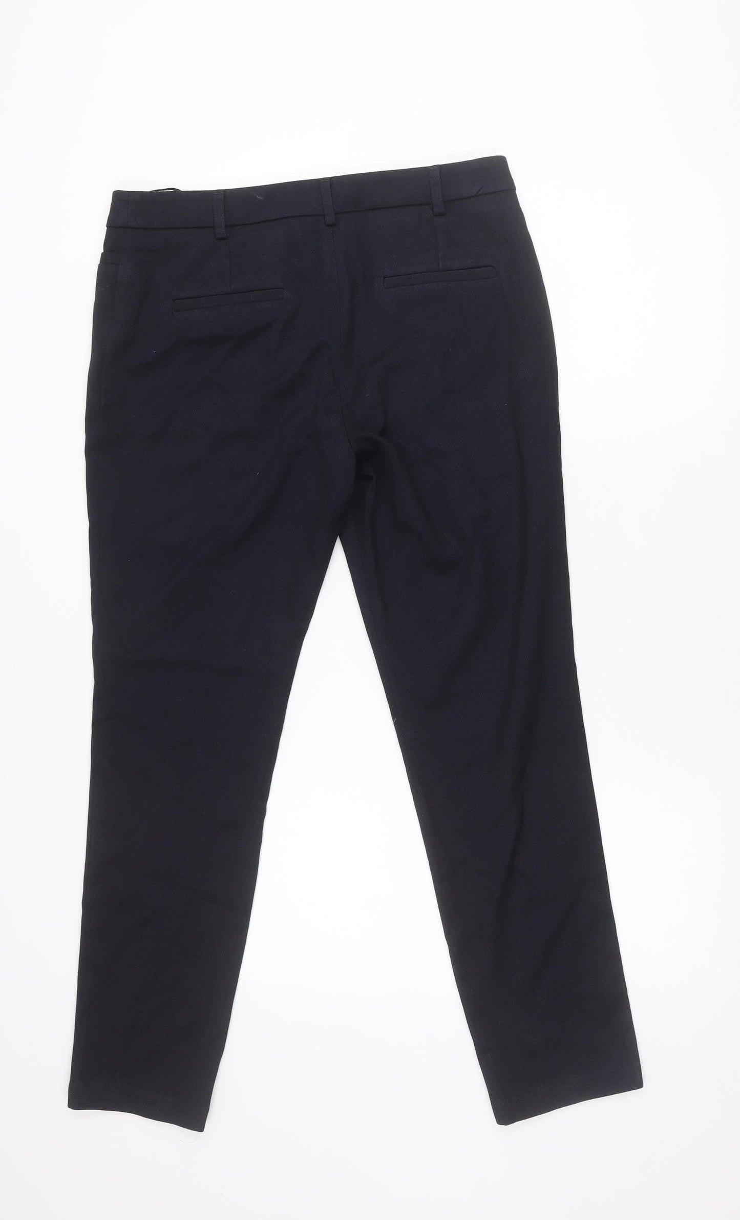 Next Mens Black Slim Fit Dress Pants Trousers L 40 Formal Workwear