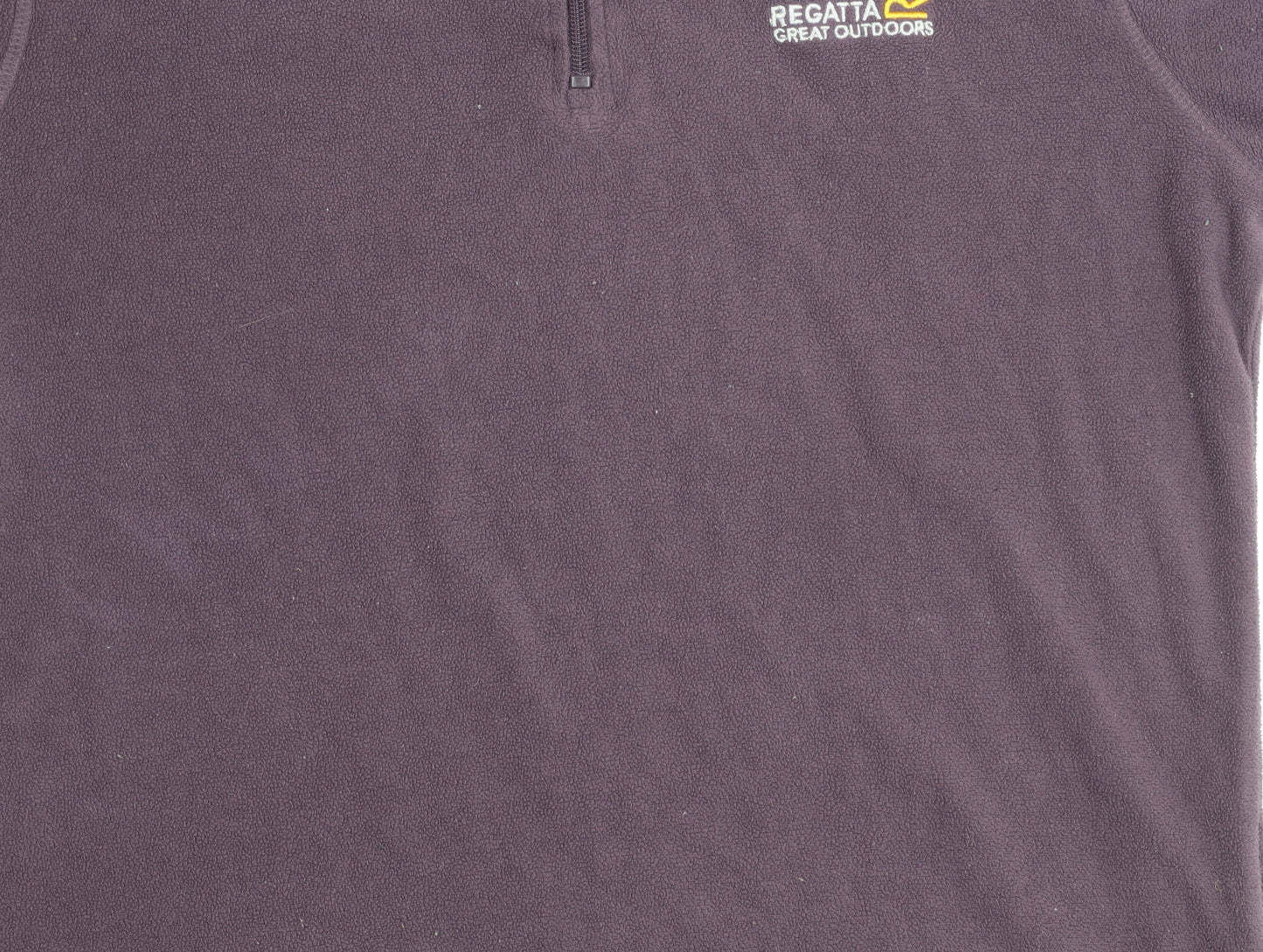 Regatta Womens Purple Fleece Sweatshirt UK 12 1/4 Zip Outdoor Pullover