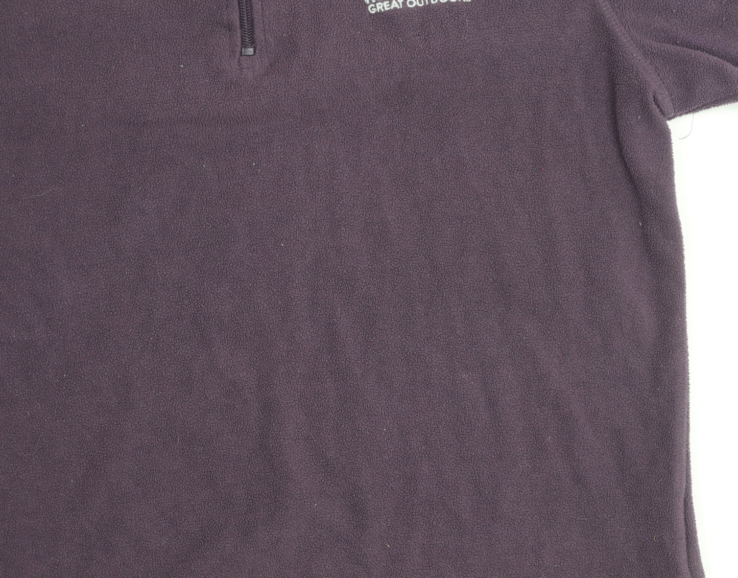 Regatta Womens Purple Fleece Sweatshirt UK 12 1/4 Zip Outdoor Pullover