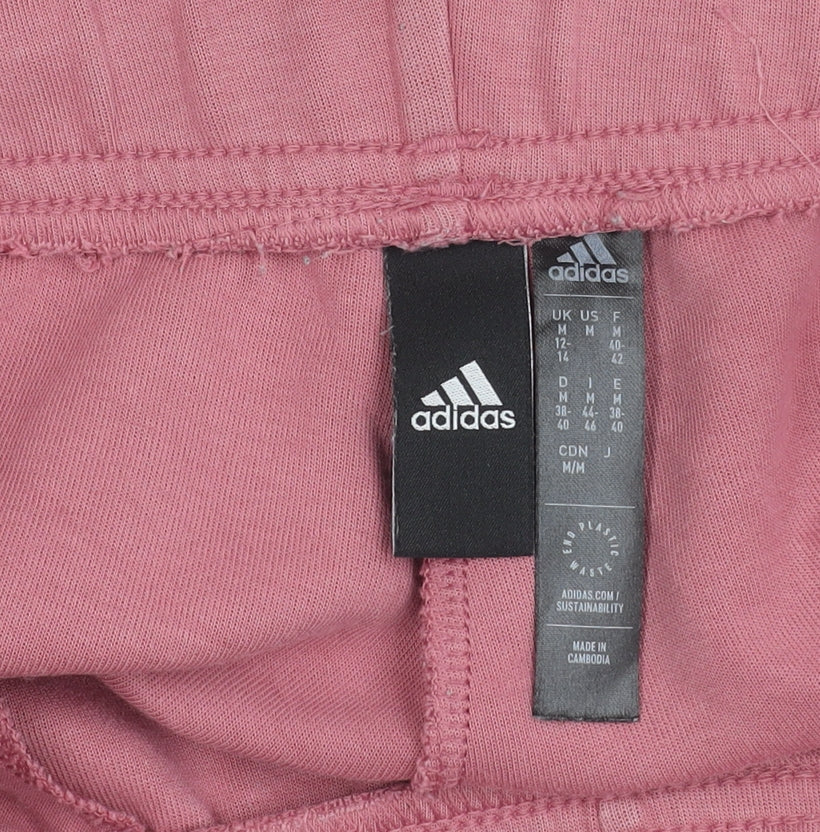 Adidas Women’s Pink Jogger Sweatpants Size 12-14 Cotton Blend