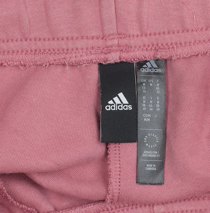Adidas Women’s Pink Jogger Sweatpants Size 12-14 Cotton Blend