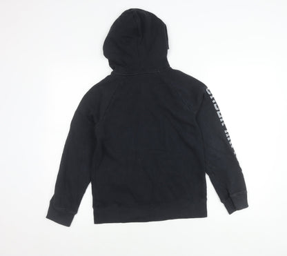 Under Armour Boys Black Full Zip Hoodie Jacket, Size 10-11 Years