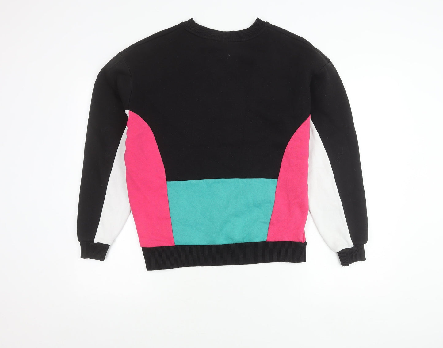 Faded Womens Small Multicoloured Crew Neck Sweatshirt