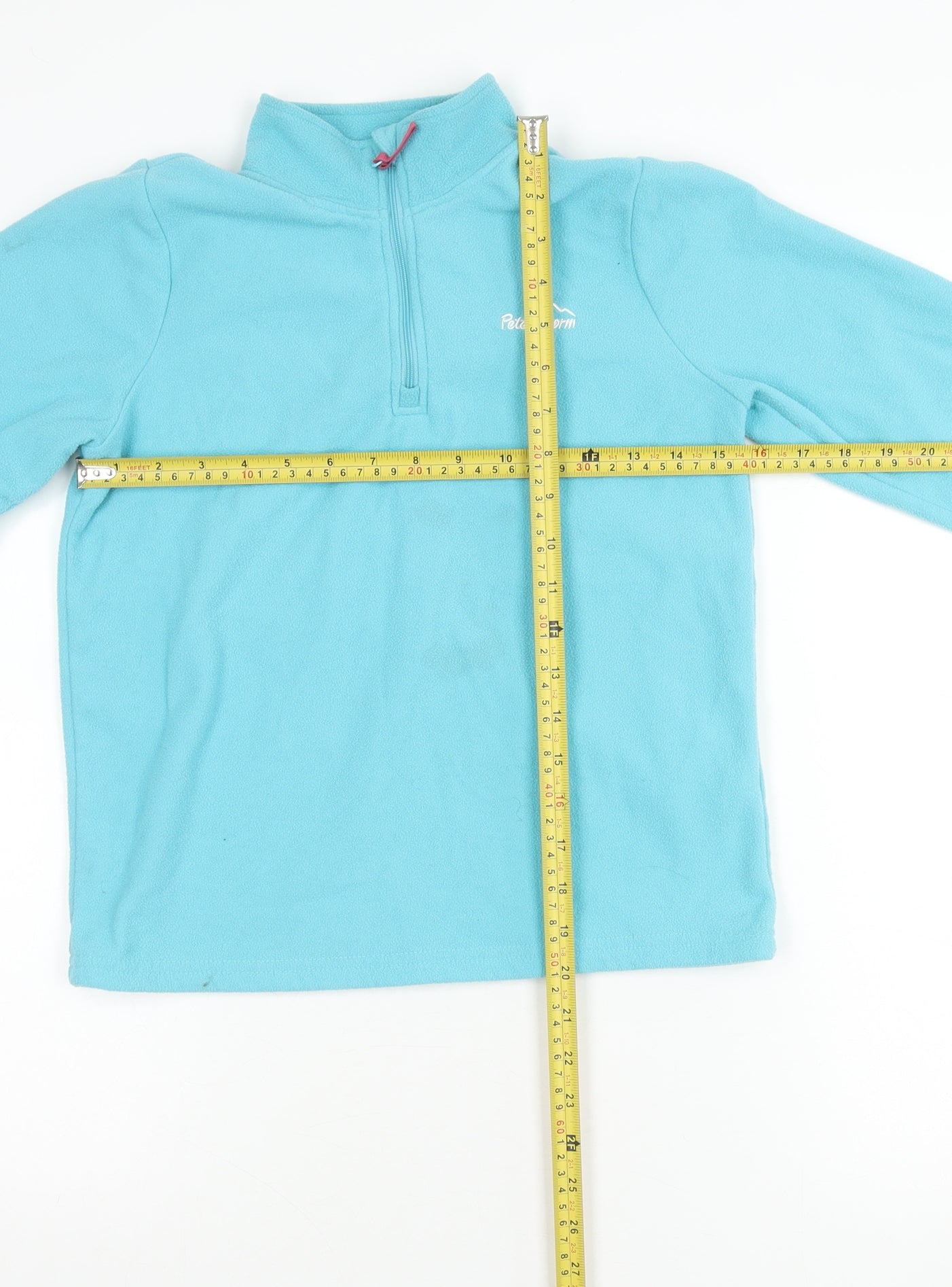 Peter Storm Girls Blue Fleece Pullover Sweatshirt 11 Years Hiking Outdoor