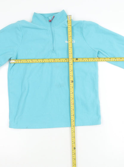 Peter Storm Girls Blue Fleece Pullover Sweatshirt 11 Years Hiking Outdoor