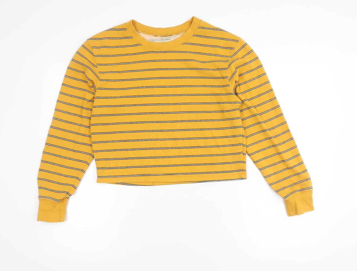 Womens UK Size 8 Pull&Bear Yellow Pullover Jumper